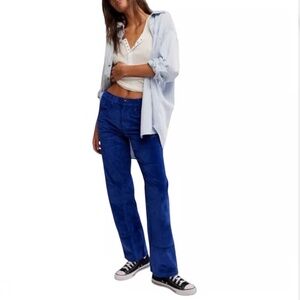 Free People We the Free Risk Taker High Rise Straight Corduroy  Size 26 NWT